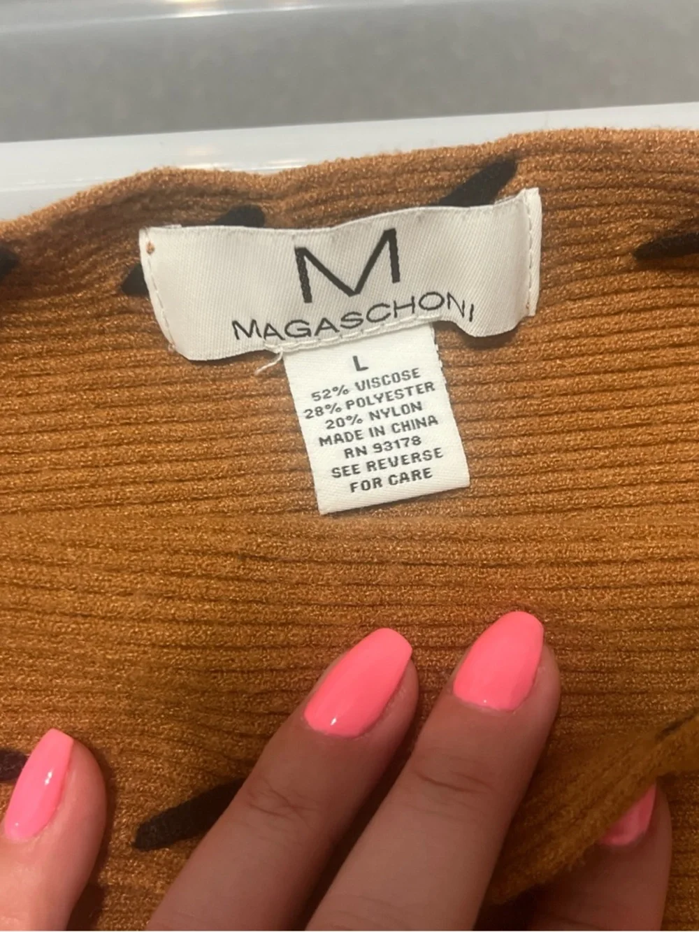 Rust Brown Ribbed Knit Top - Picture 3 of 3